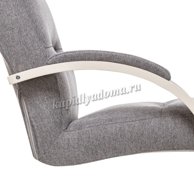 Кресло для отдыха Leset Монэ (Слоновая кость/Ткань Malmo 95 Серый)