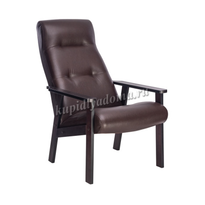 Кресло для отдыха Leset Retro (Венге/Экокожа Vegas Lite Amber)
