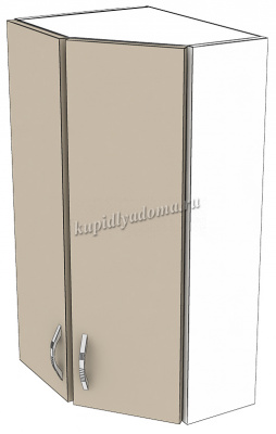 Шкаф навесной Хлоя Н400ТФ (Лен белый)