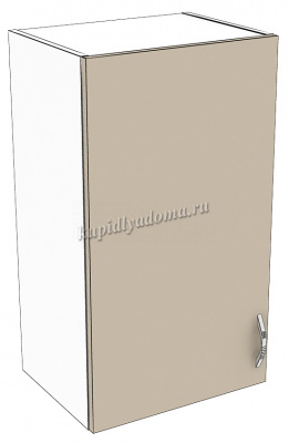 Шкаф навесной Хлоя Н450 (Лен белый)